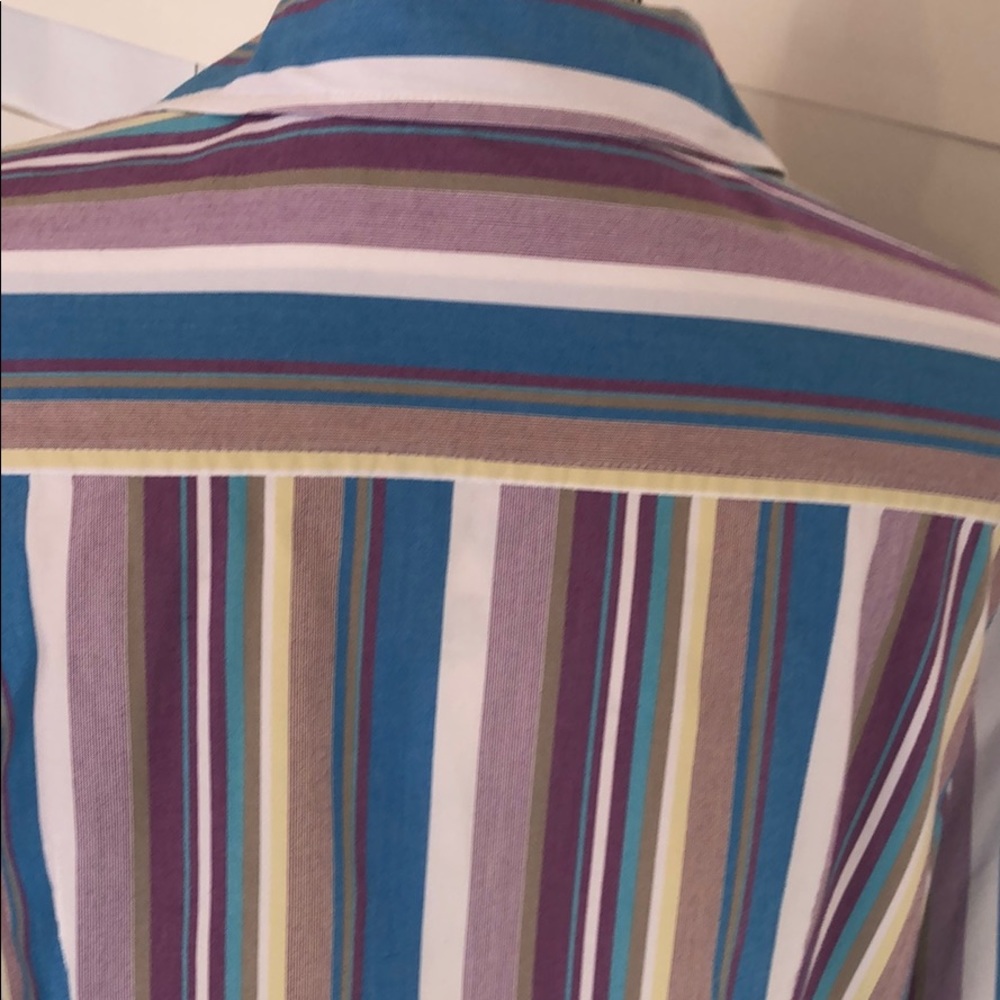 Apostrophe Stretch Top Collared Button Up Top - image 5